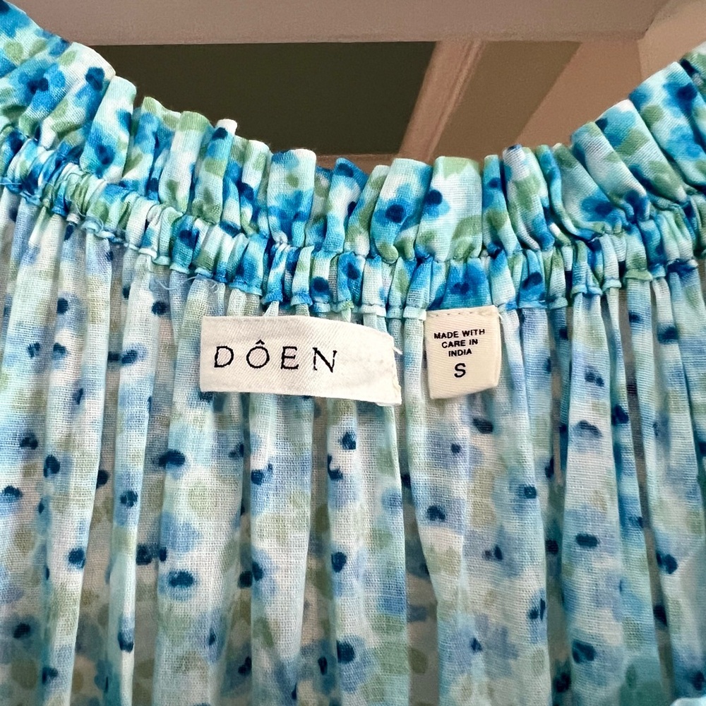 DÔEN Blue Floral Skirt